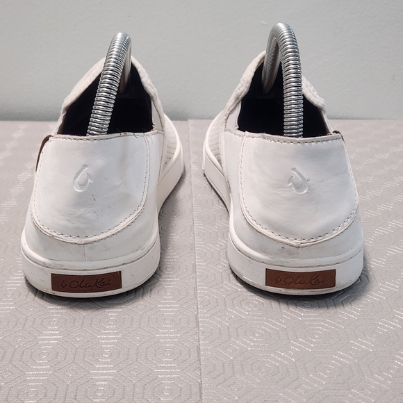 OLUKAI Pehuea Women's Size 9/EU 39 White Mesh Slip-On Drop Heel Comfort Shoes - Picture 7 of 12